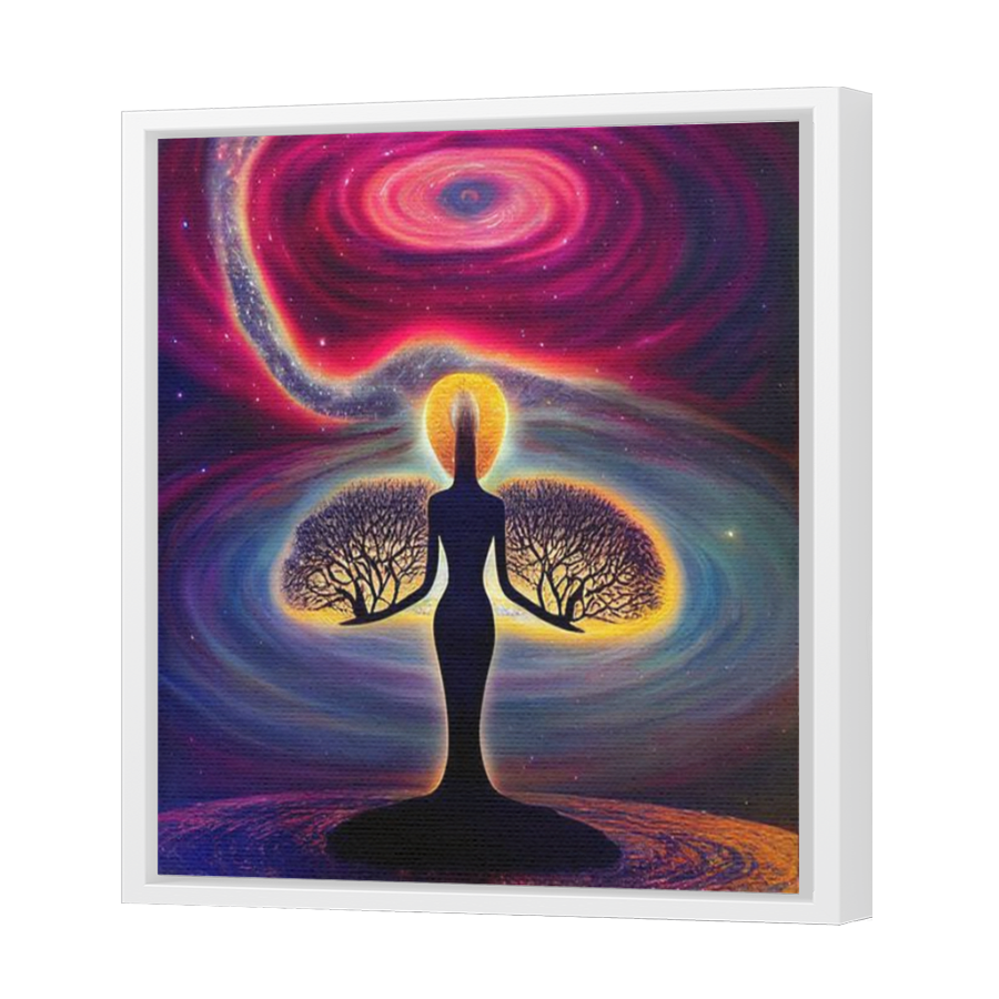 Thumbnail for Canvas - White Floating Frame