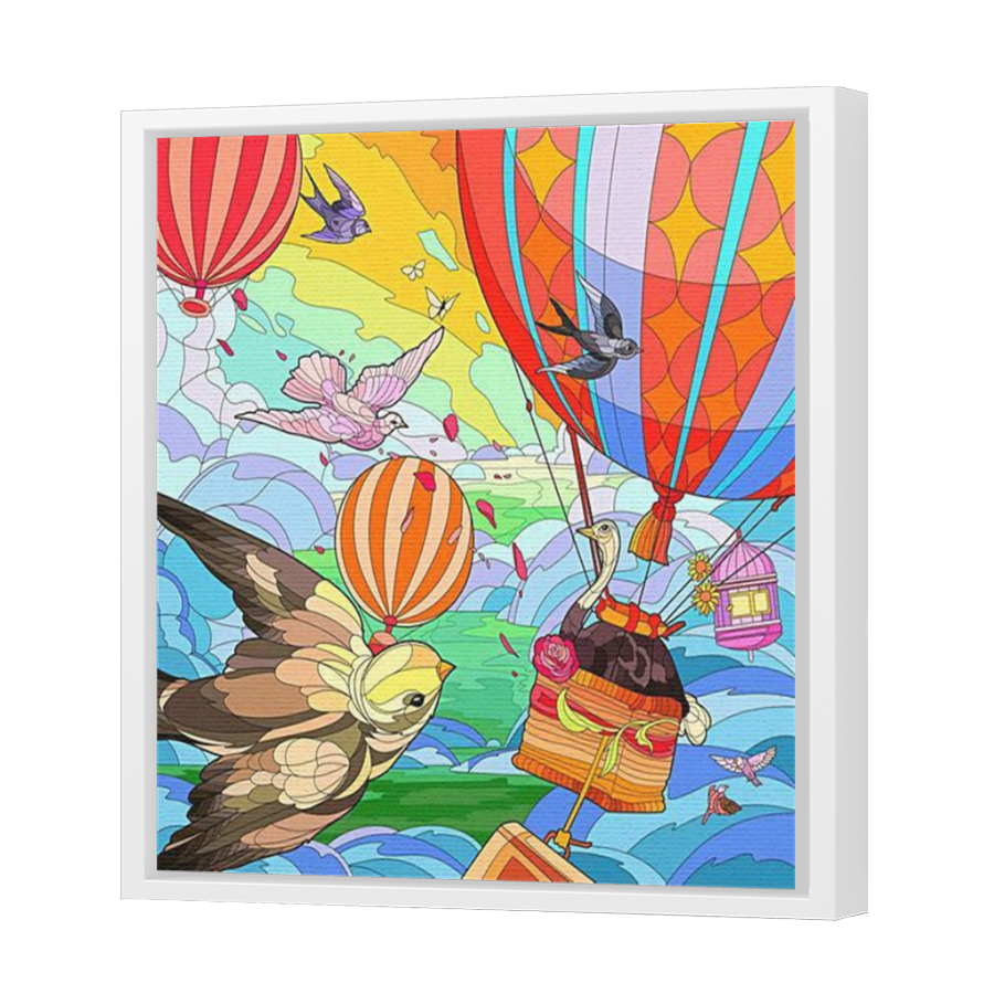 Thumbnail for Canvas - White Floating Frame