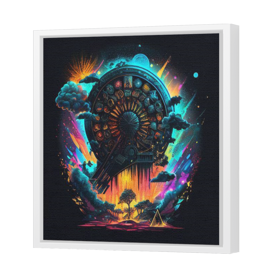 Thumbnail for Canvas - White Floating Frame