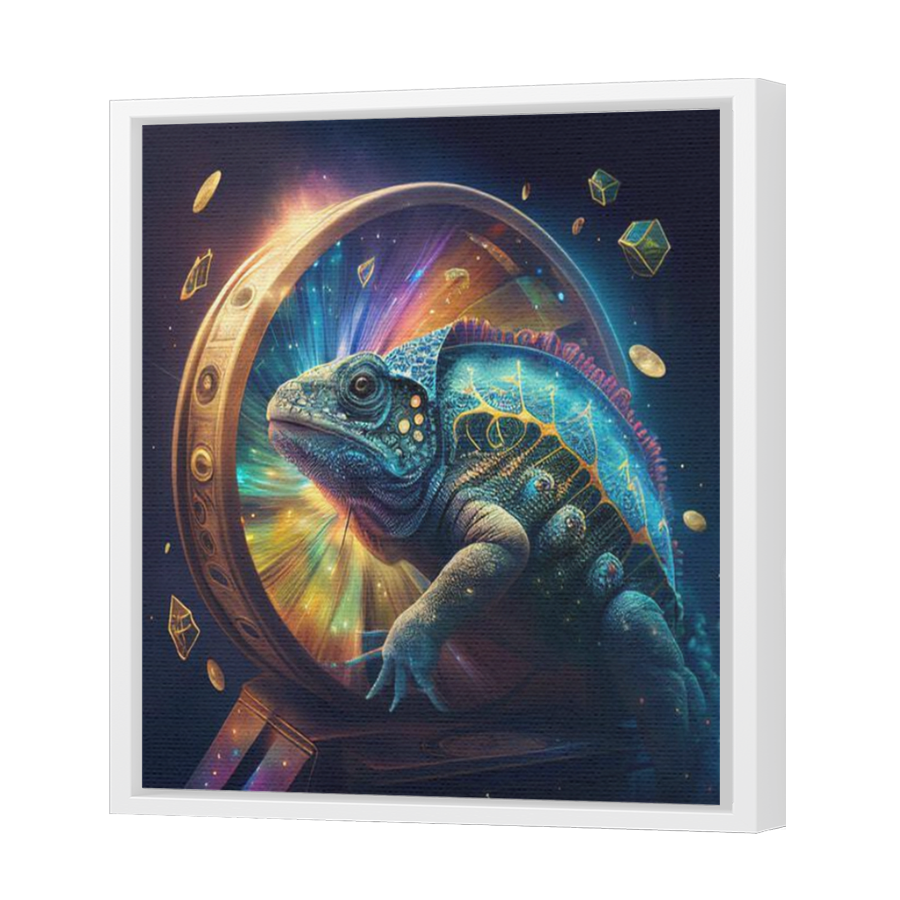 Thumbnail for Canvas - White Floating Frame