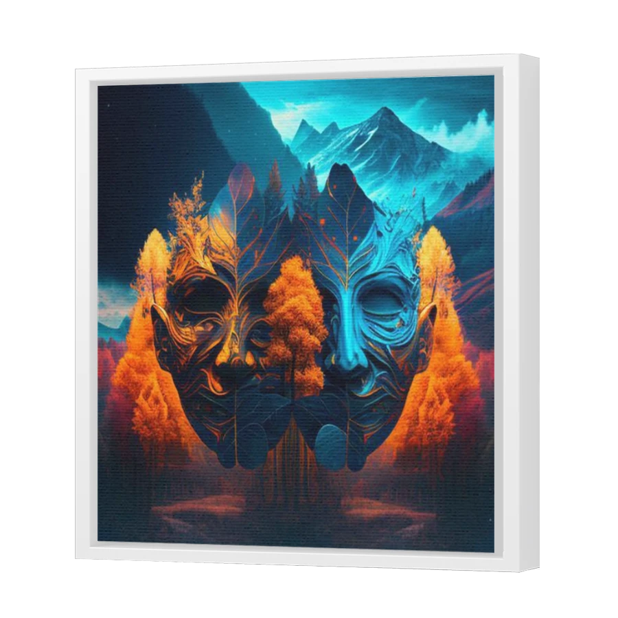 Thumbnail for Canvas - White Floating Frame