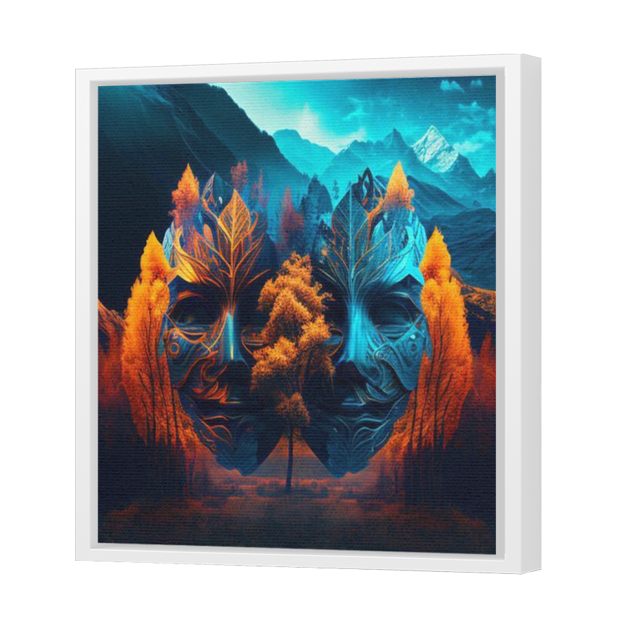 Thumbnail for Canvas - White Floating Frame