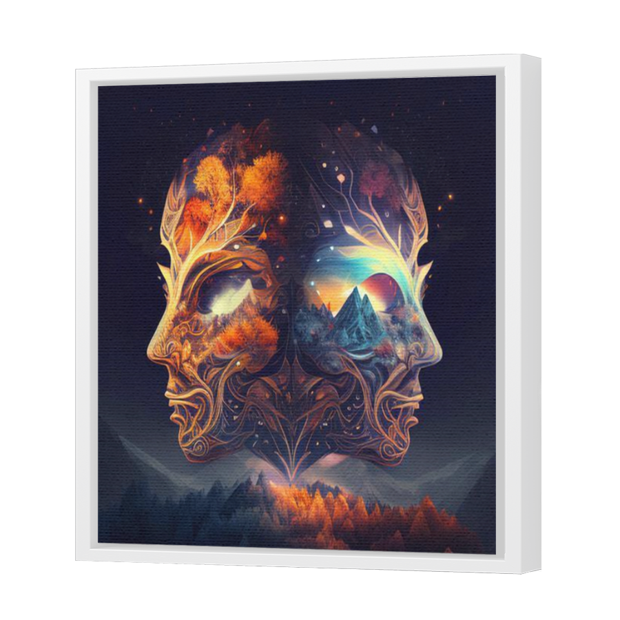 Thumbnail for Canvas - White Floating Frame