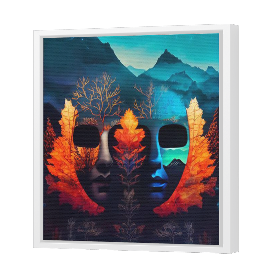 Thumbnail for Canvas - White Floating Frame