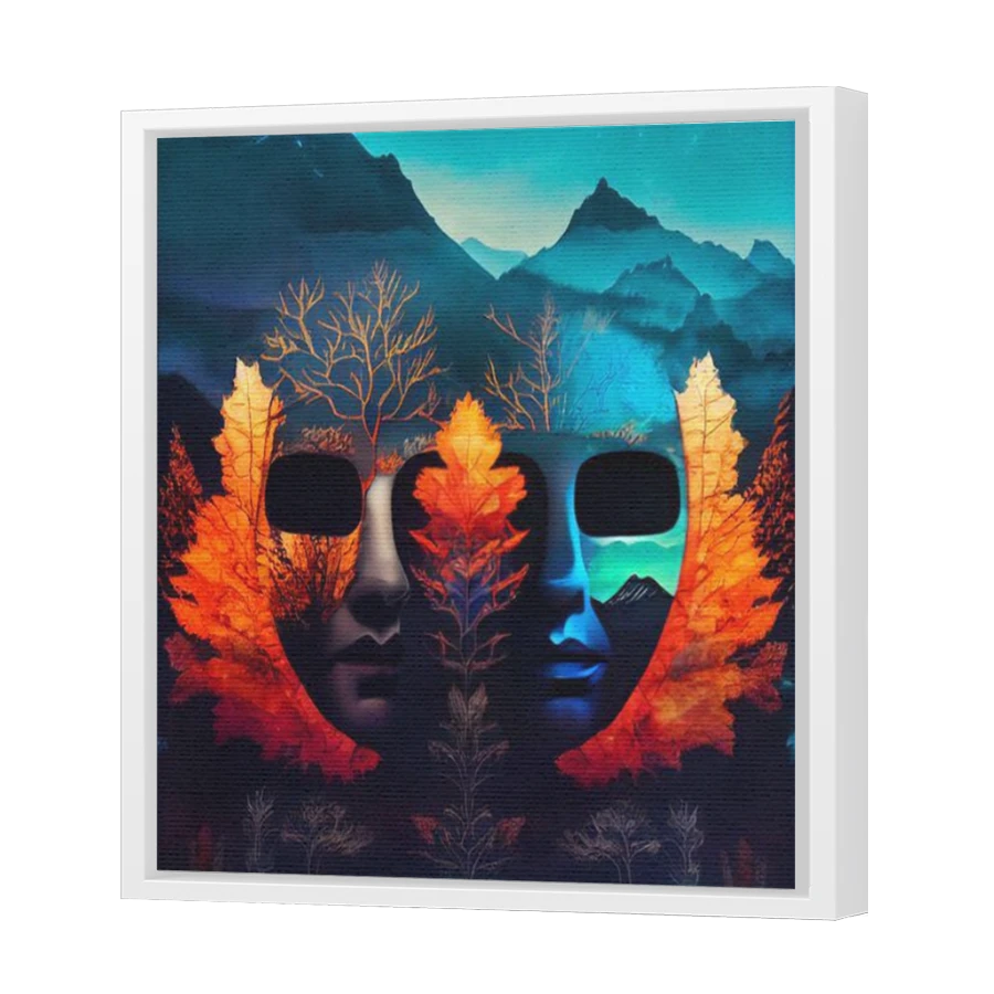 Thumbnail for Canvas - White Floating Frame
