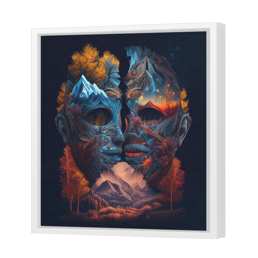 Thumbnail for Canvas - White Floating Frame