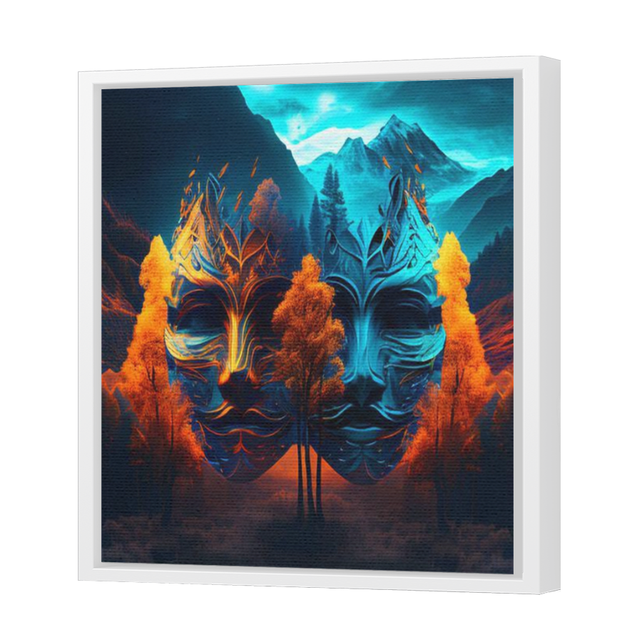 Thumbnail for Canvas - White Floating Frame