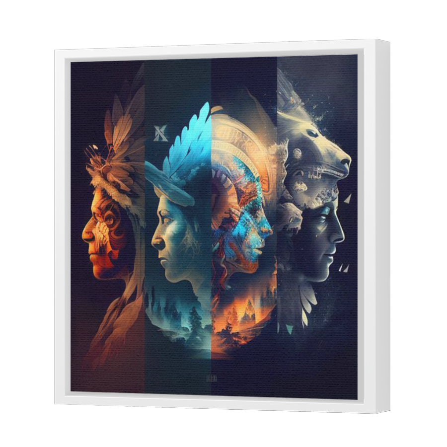 Thumbnail for Canvas - White Floating Frame