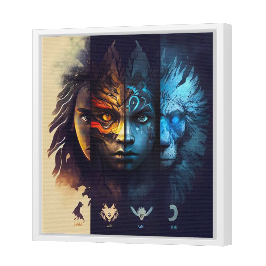 Thumbnail for Canvas - White Floating Frame