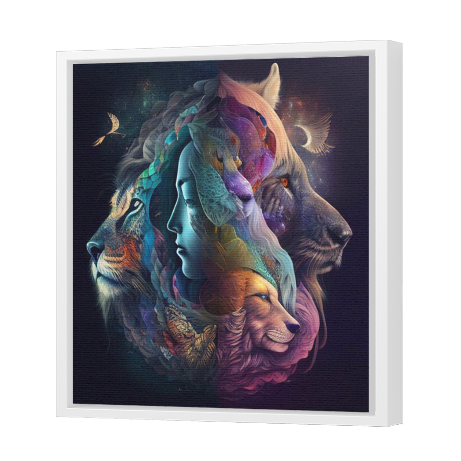 Thumbnail for Canvas - White Floating Frame