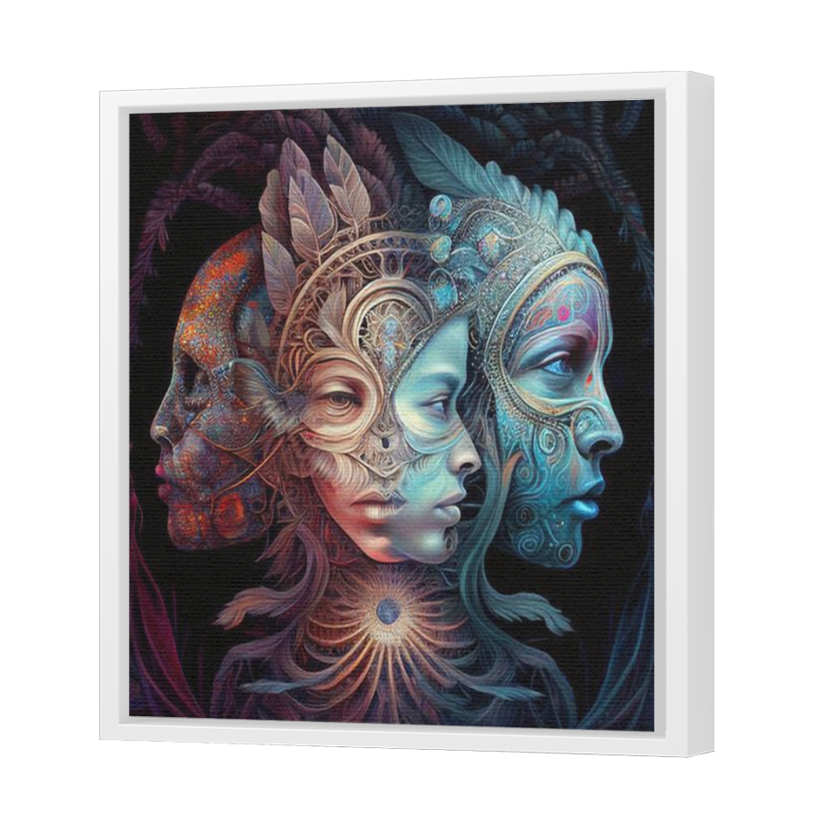 Thumbnail for Canvas - White Floating Frame