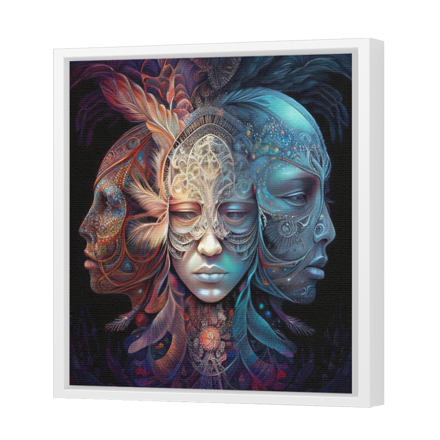 Thumbnail for Canvas - White Floating Frame