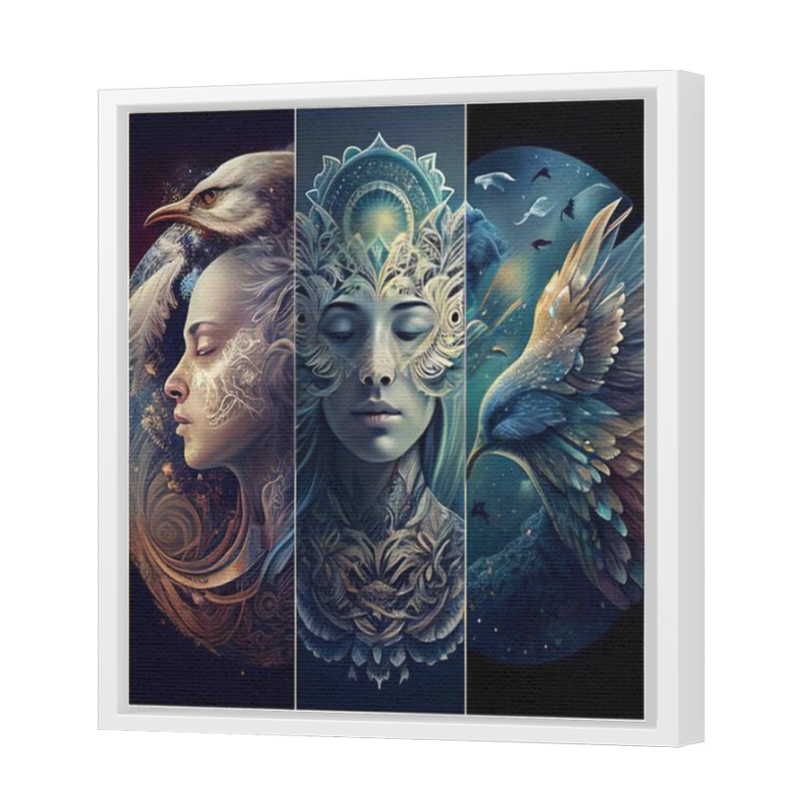 Thumbnail for Canvas - White Floating Frame