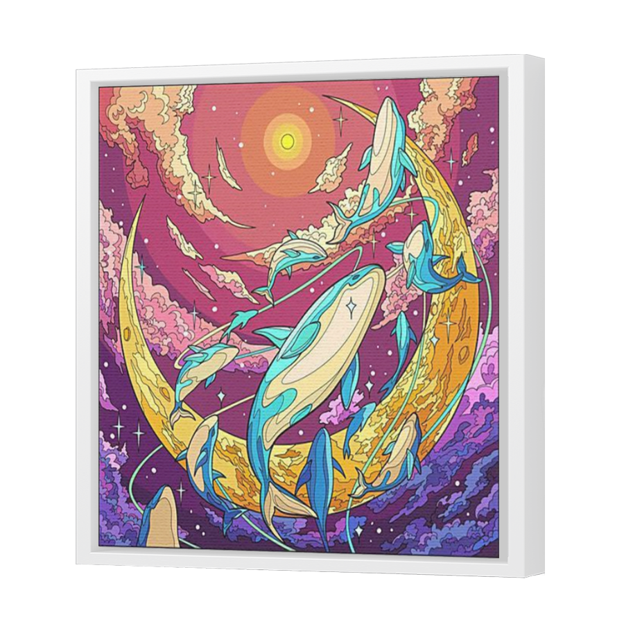 Thumbnail for Canvas - White Floating Frame
