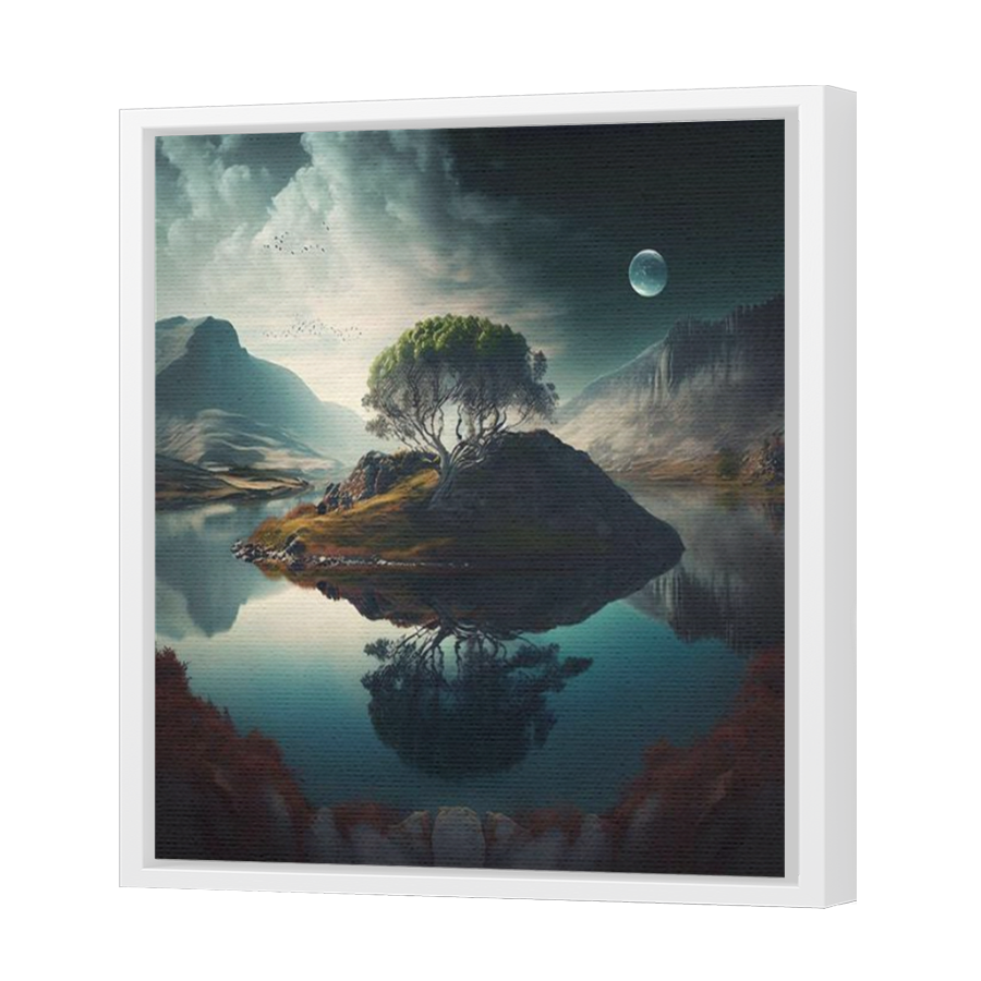 Thumbnail for Canvas - White Floating Frame