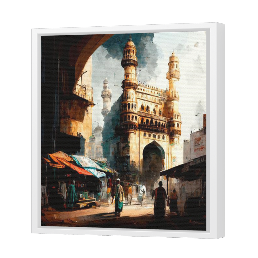 Thumbnail for Canvas - White Floating Frame