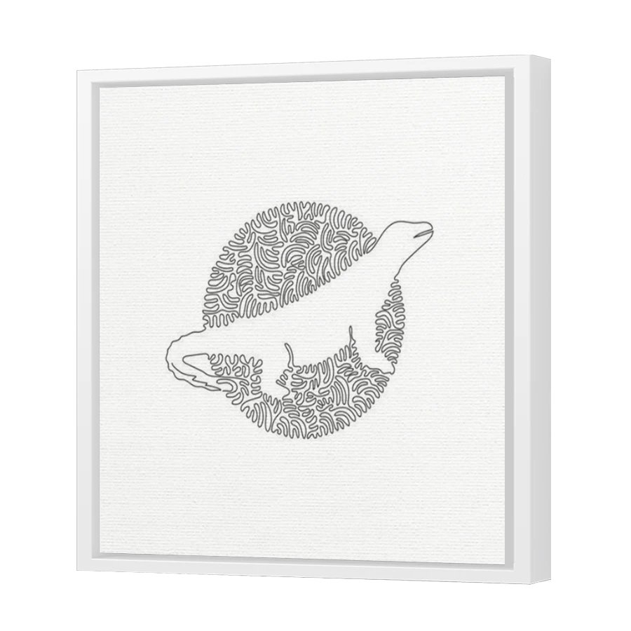 Thumbnail for Canvas - White Floating Frame