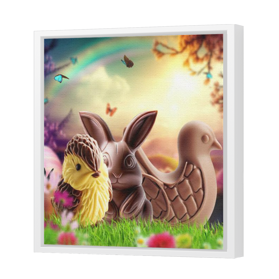 Thumbnail for Canvas - White Floating Frame