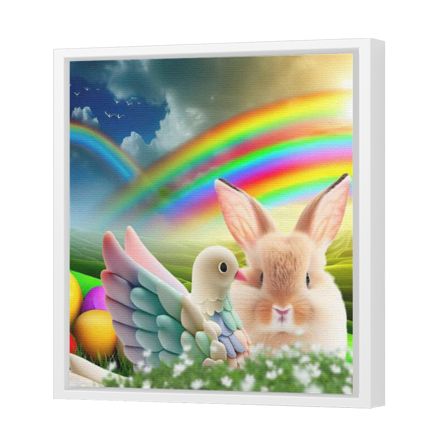 Thumbnail for Canvas - White Floating Frame