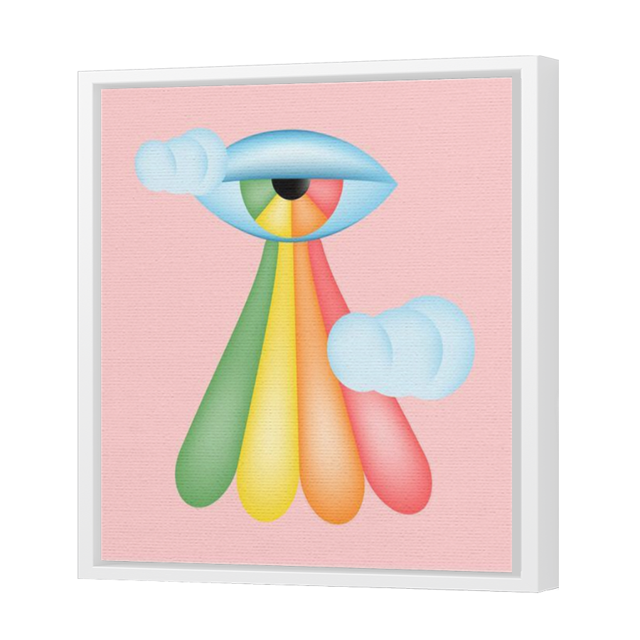 Thumbnail for Canvas - White Floating Frame