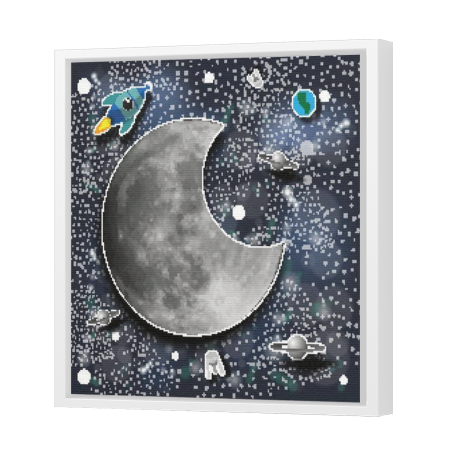 Thumbnail for Canvas - White Floating Frame