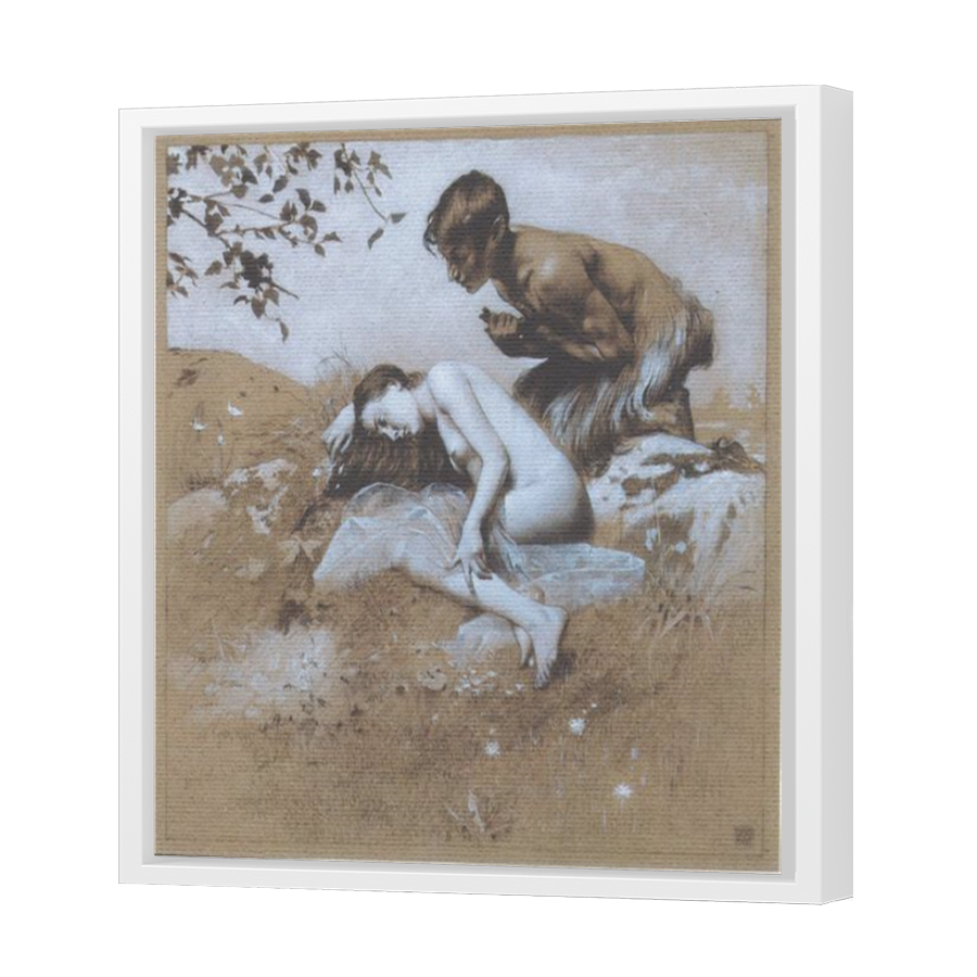 Thumbnail for Canvas - White Floating Frame
