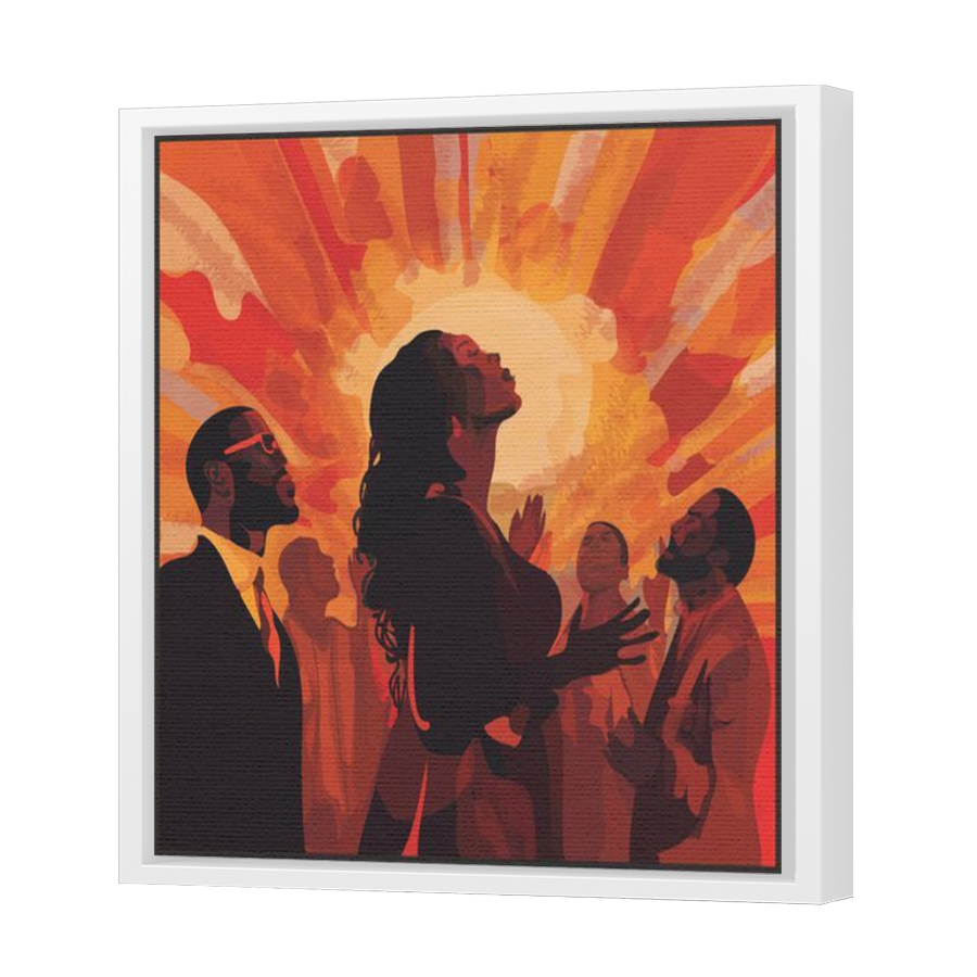 Thumbnail for Canvas - White Floating Frame
