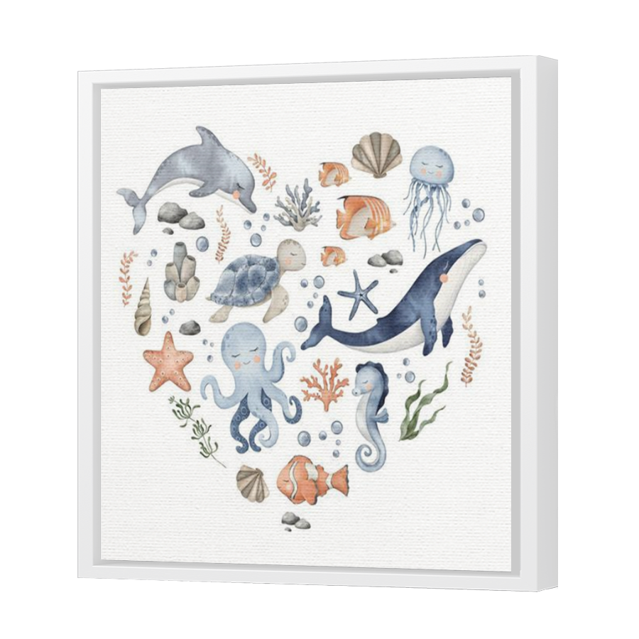 Thumbnail for Canvas - White Floating Frame