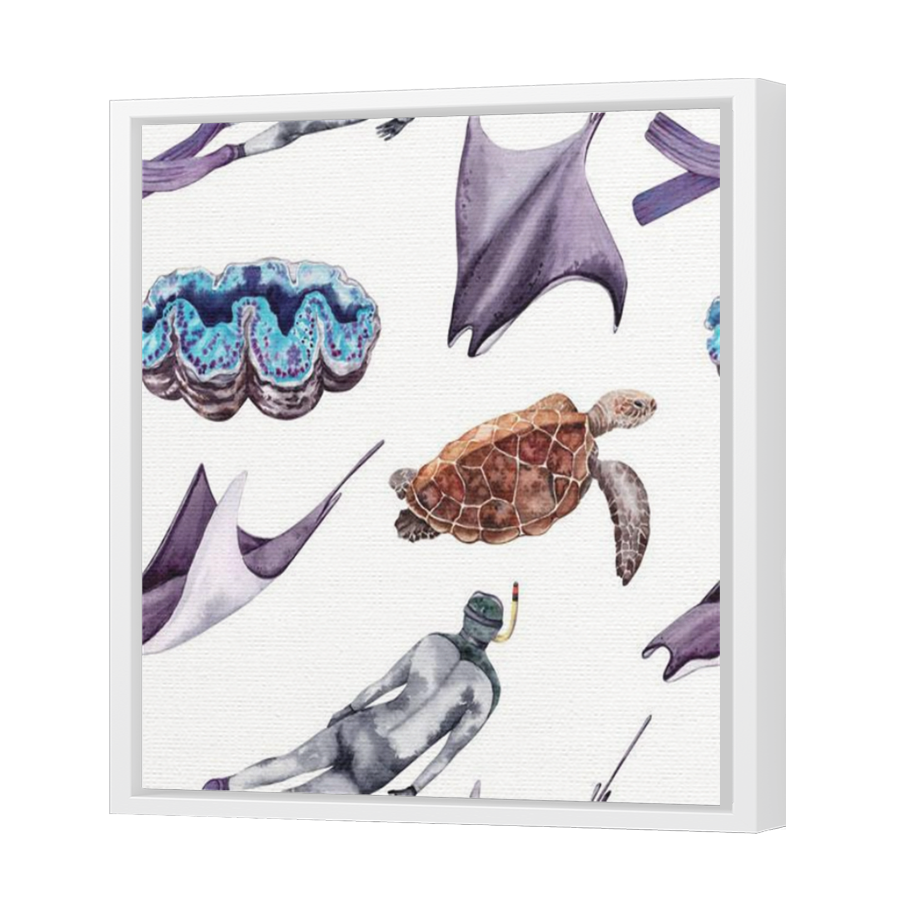 Thumbnail for Canvas - White Floating Frame