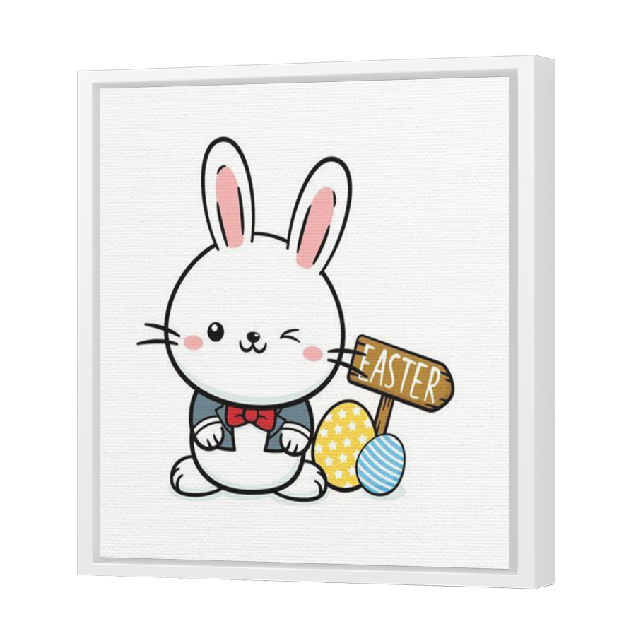 Thumbnail for Canvas - White Floating Frame