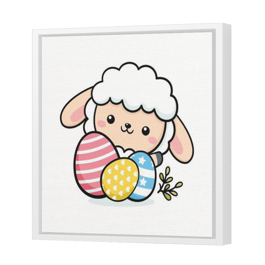 Thumbnail for Canvas - White Floating Frame