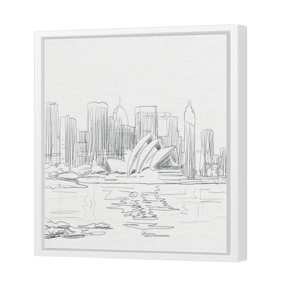 Thumbnail for Canvas - White Floating Frame