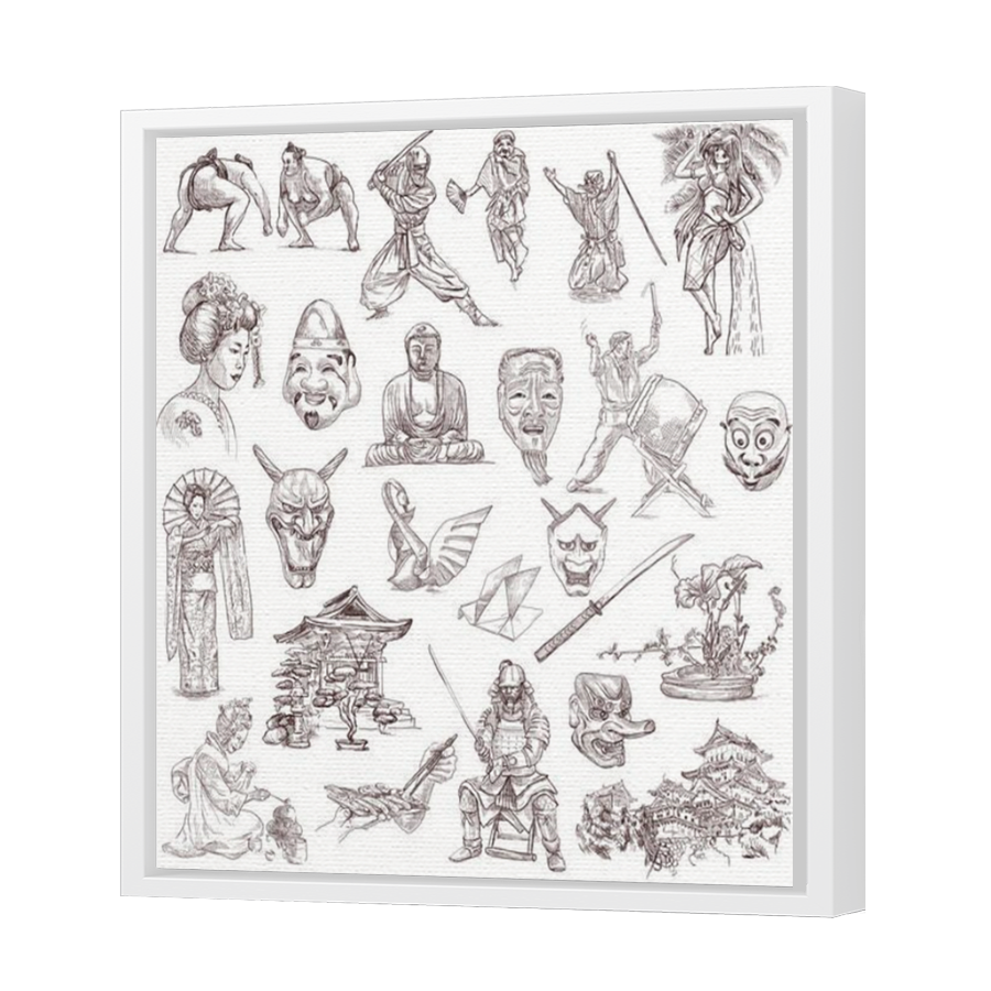 Thumbnail for Canvas - White Floating Frame