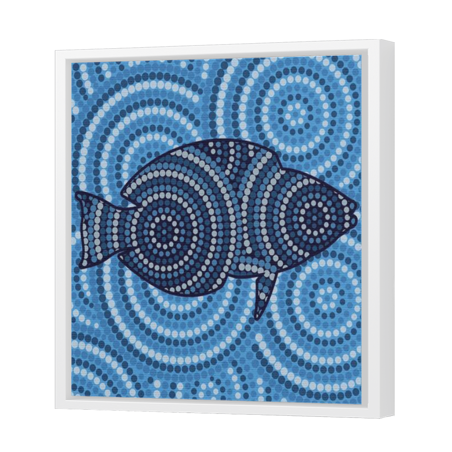 Thumbnail for Canvas - White Floating Frame