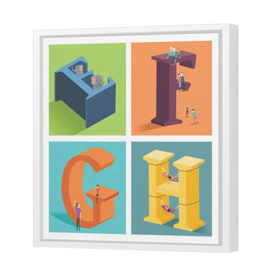 Thumbnail for Canvas - White Floating Frame