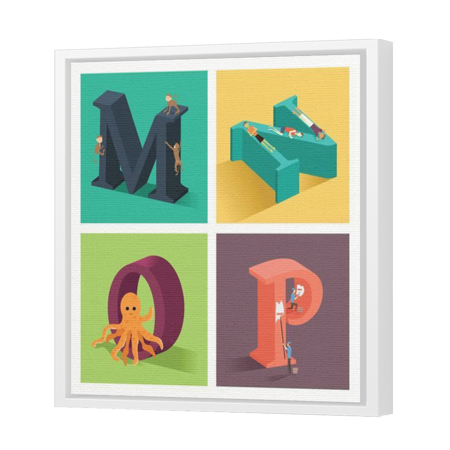 Thumbnail for Canvas - White Floating Frame