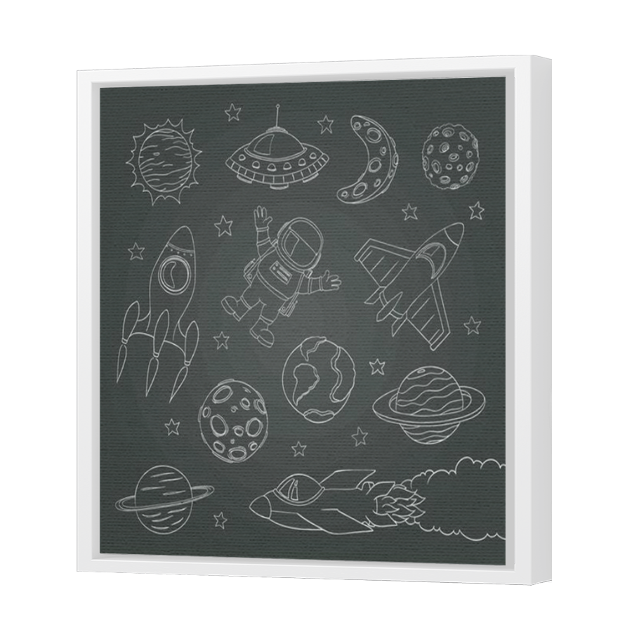 Thumbnail for Canvas - White Floating Frame