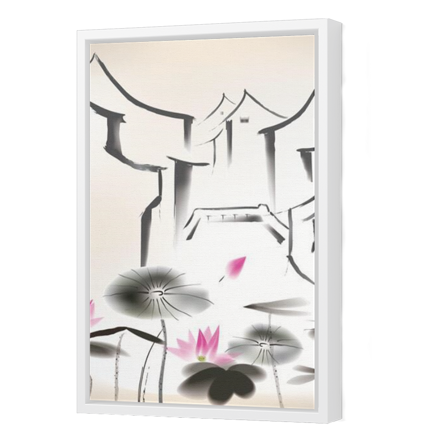 Thumbnail for Canvas - White Floating Frame