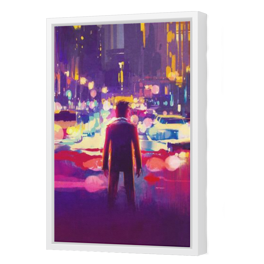 Thumbnail for Canvas - White Floating Frame