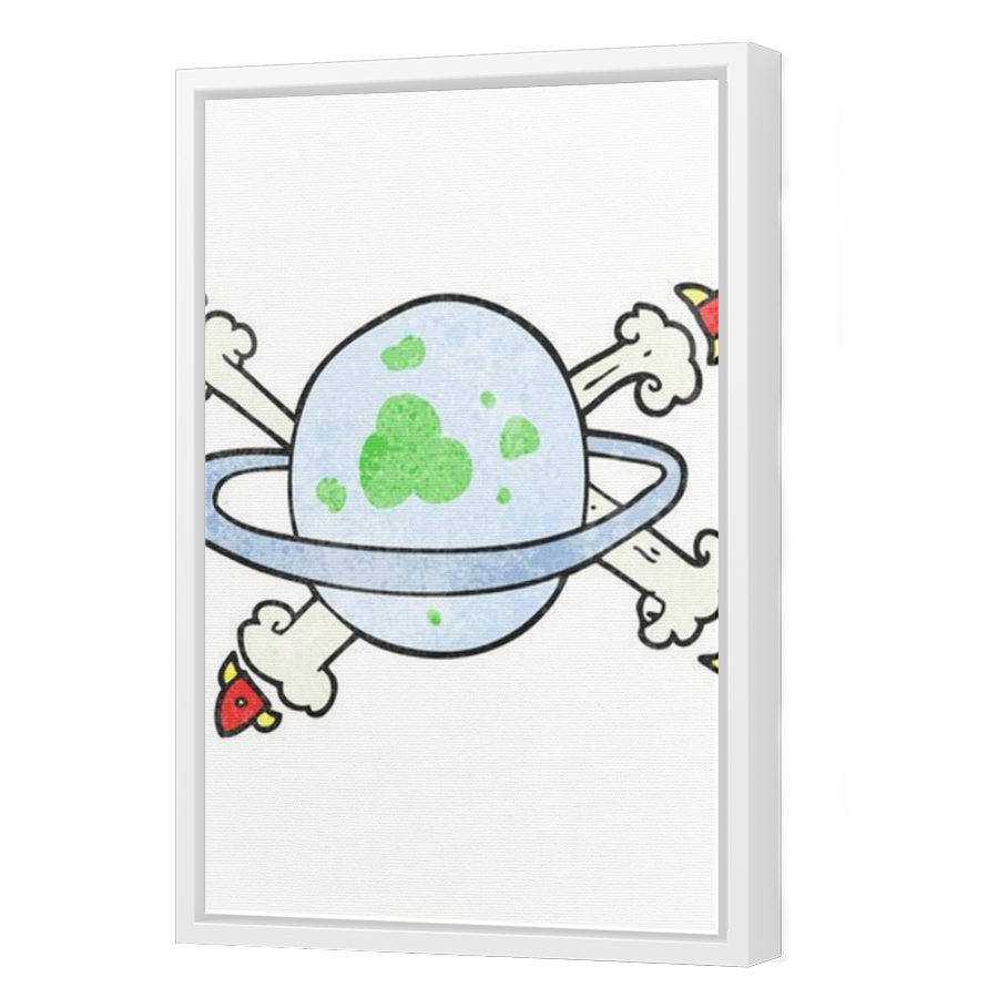 Thumbnail for Canvas - White Floating Frame