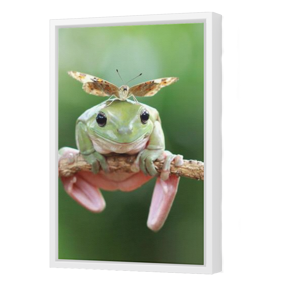 Thumbnail for Canvas - White Floating Frame