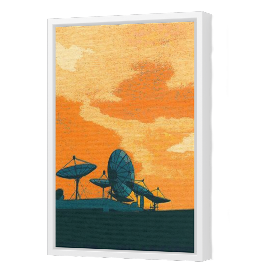 Thumbnail for Canvas - White Floating Frame