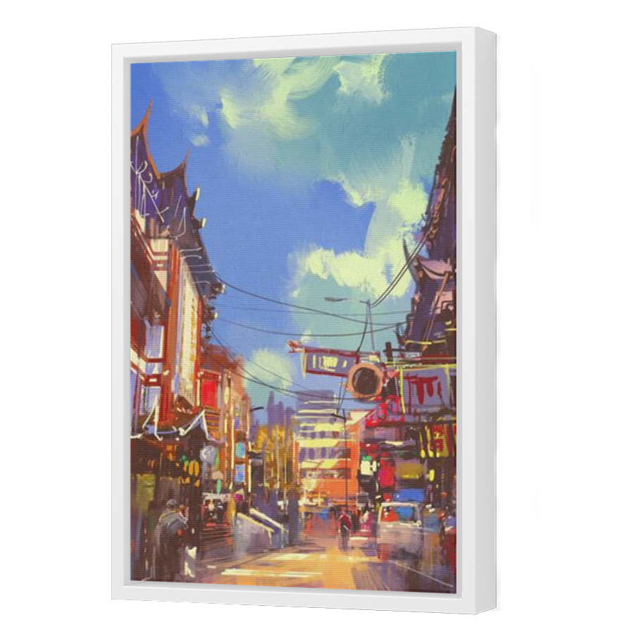 Thumbnail for Canvas - White Floating Frame