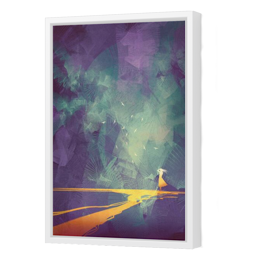Thumbnail for Canvas - White Floating Frame