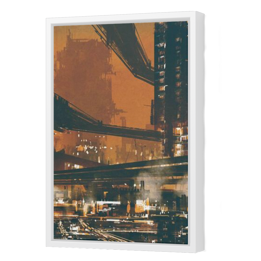 Thumbnail for Canvas - White Floating Frame