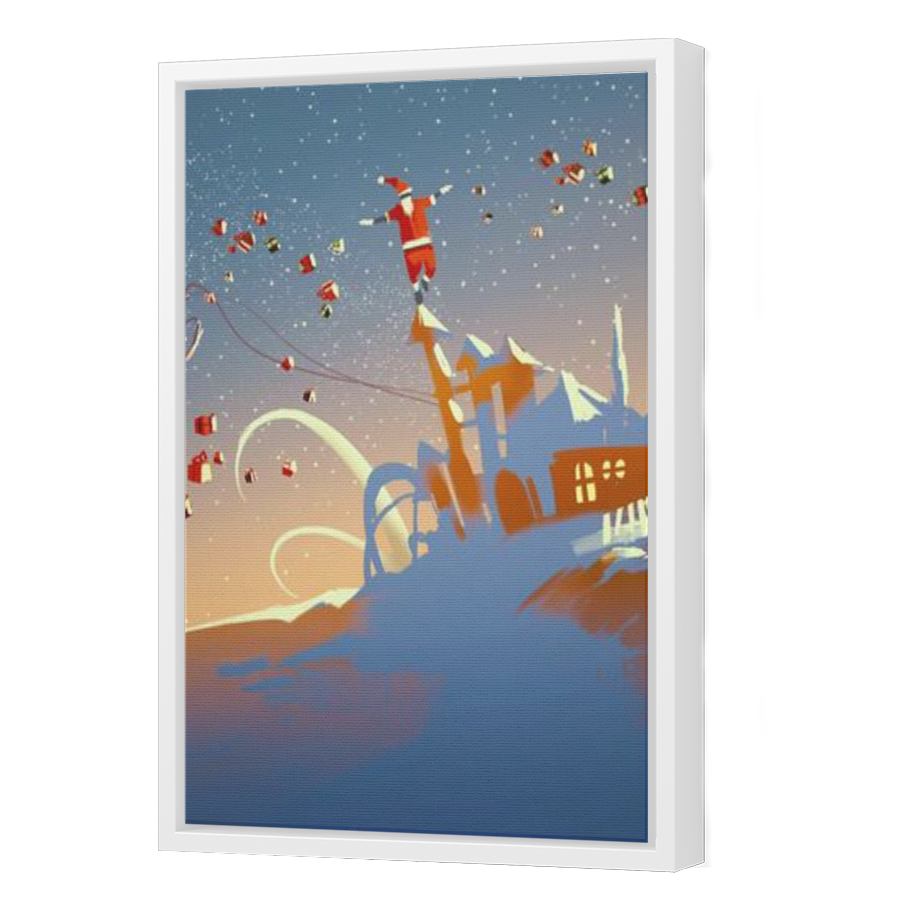 Thumbnail for Canvas - White Floating Frame