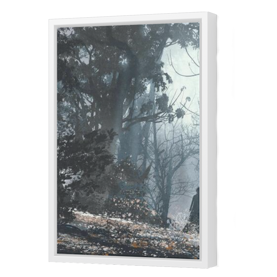 Thumbnail for Canvas - White Floating Frame