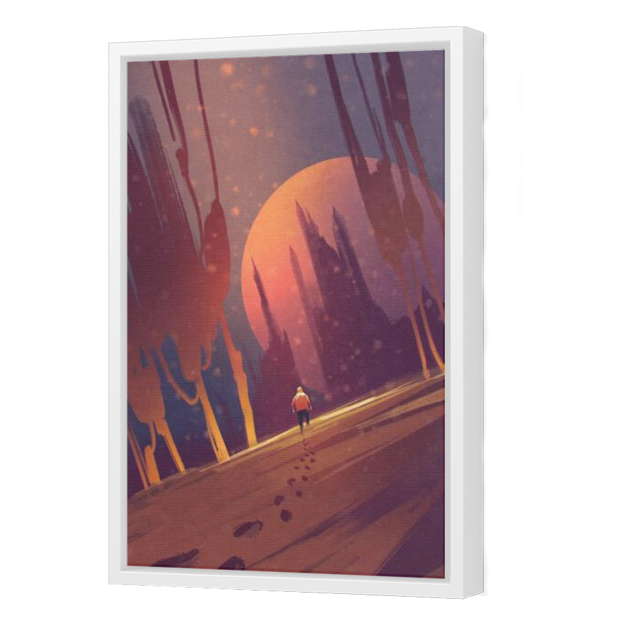Thumbnail for Canvas - White Floating Frame