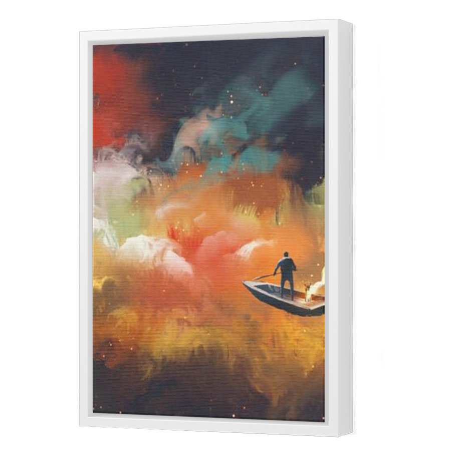 Thumbnail for Canvas - White Floating Frame