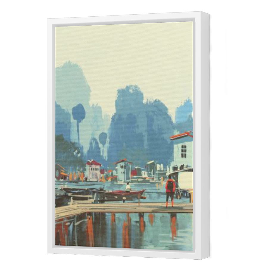 Thumbnail for Canvas - White Floating Frame
